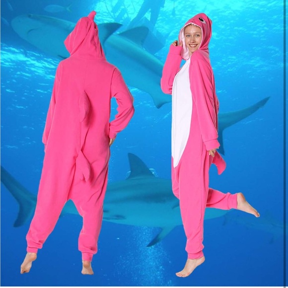 Other - Pink Shark Onesie for Women